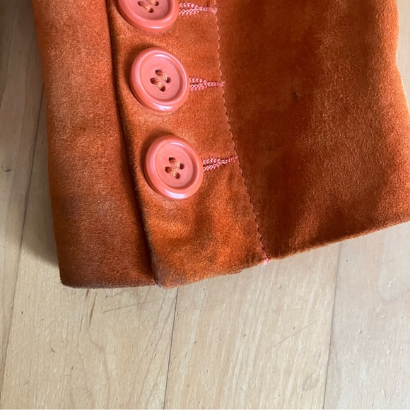 Danier suede jacket blazer orange Medium - Picture 10 of 11